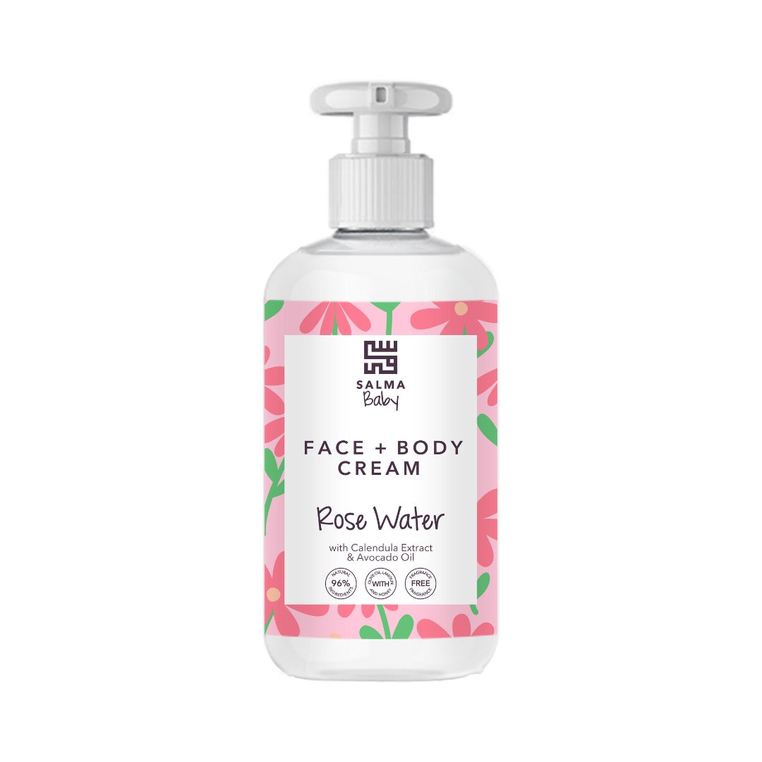 Baby Face & Body Cream Rose Water