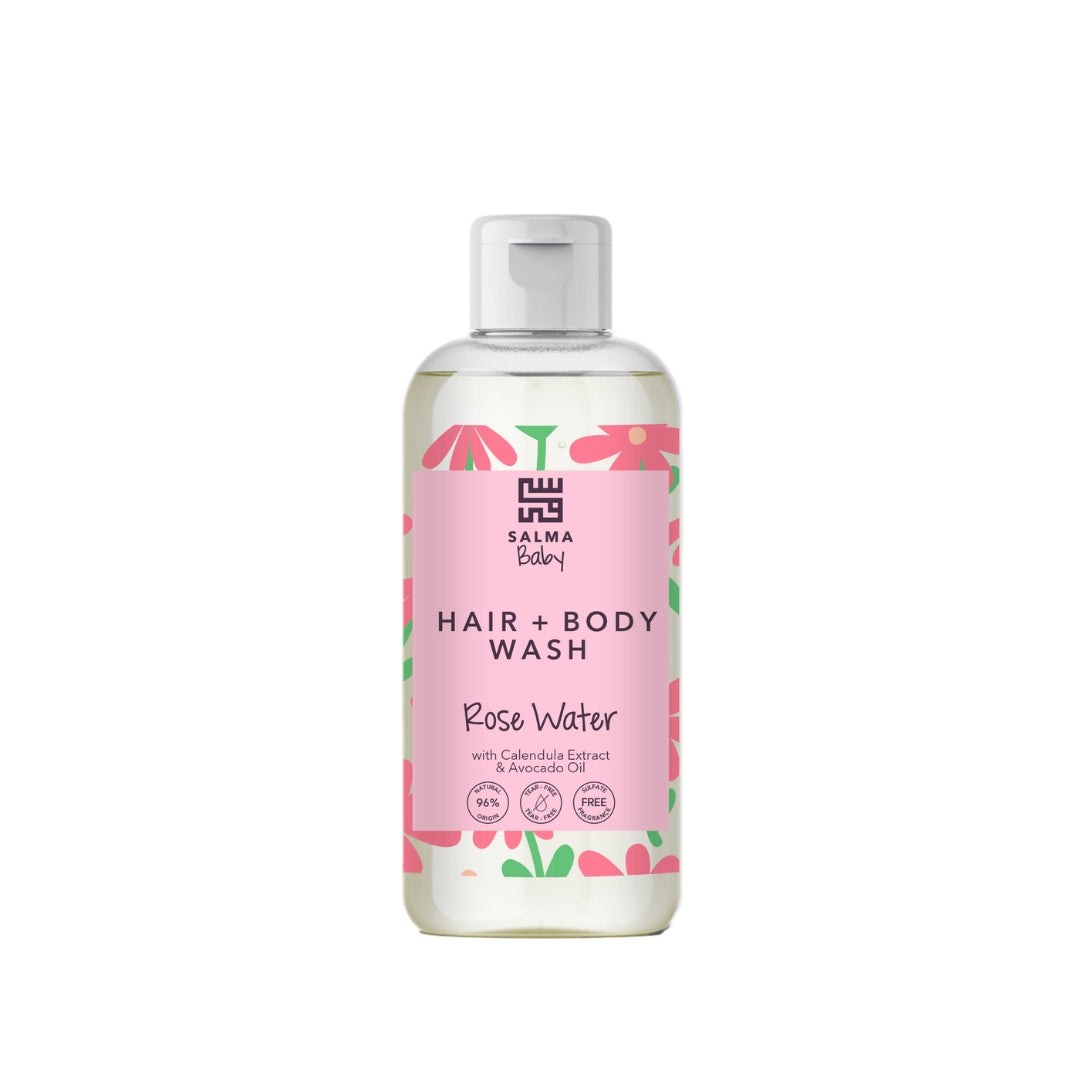 Baby Hair & Body Wash Rose Water