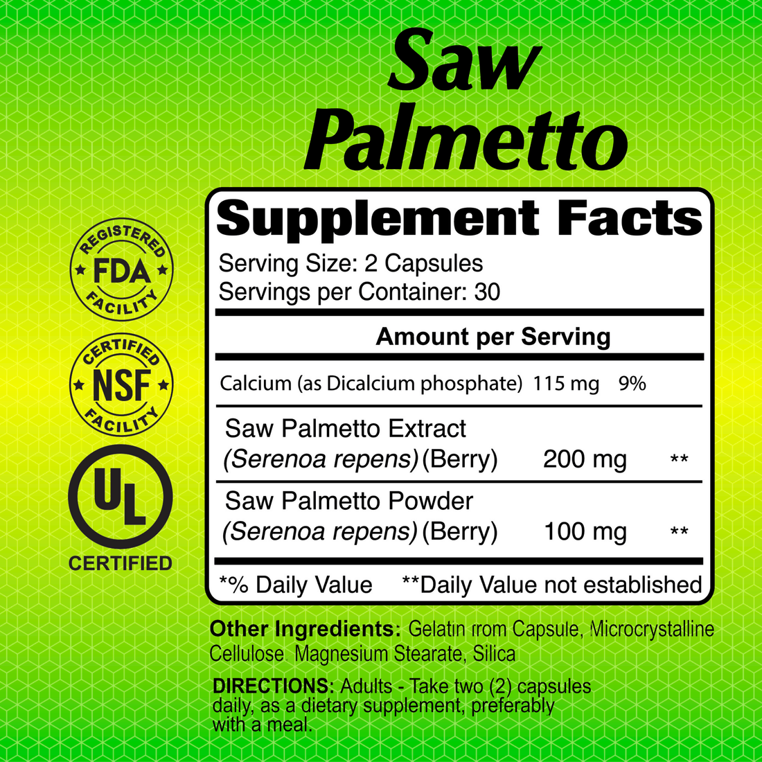 Saw Palmetto 200mg - Medaid