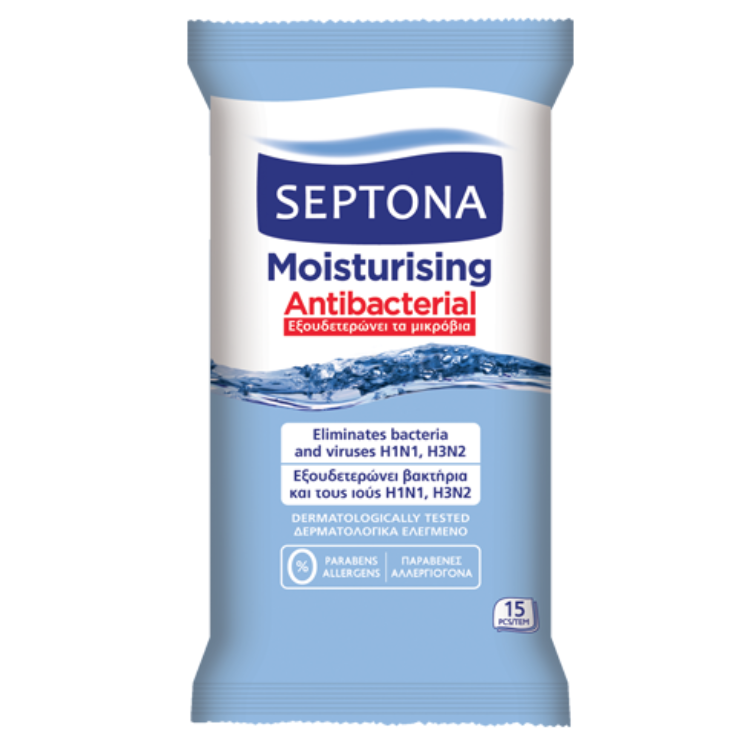 Septona Antibacterial Wipes With Moisturizing Action - Medaid