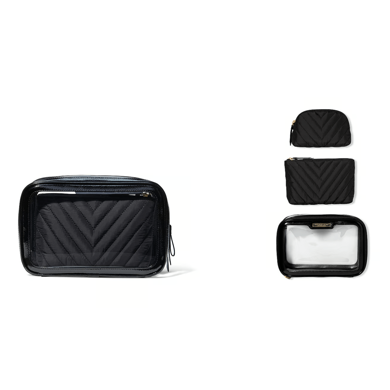 victorias-secret-3-piece-makeup-bag-black-lily - Medaid