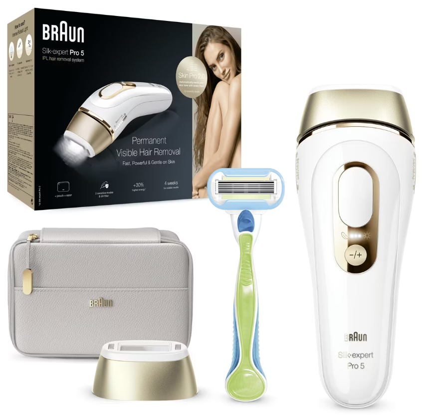 Silk-Expert Pro 5 + Venus Razor + Designer Bag - Medaid