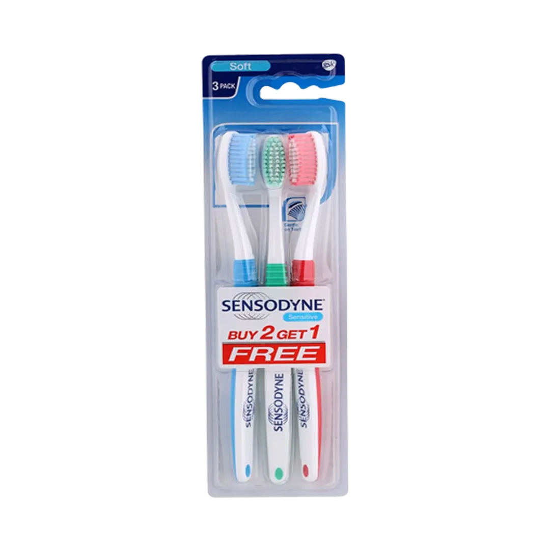 Sensodyne Sensitive Soft Toothbrush - 3Pcs - Medaid