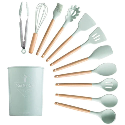 12pcs Silicone Cooking Utensil - Medaid
