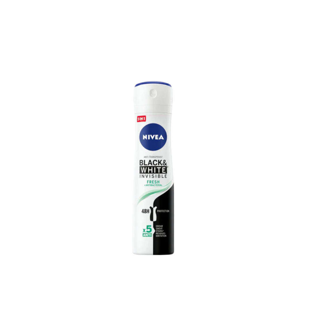 Nivea Black & White Invisible Fresh Deodorant Spray For Women 150ml - Medaid