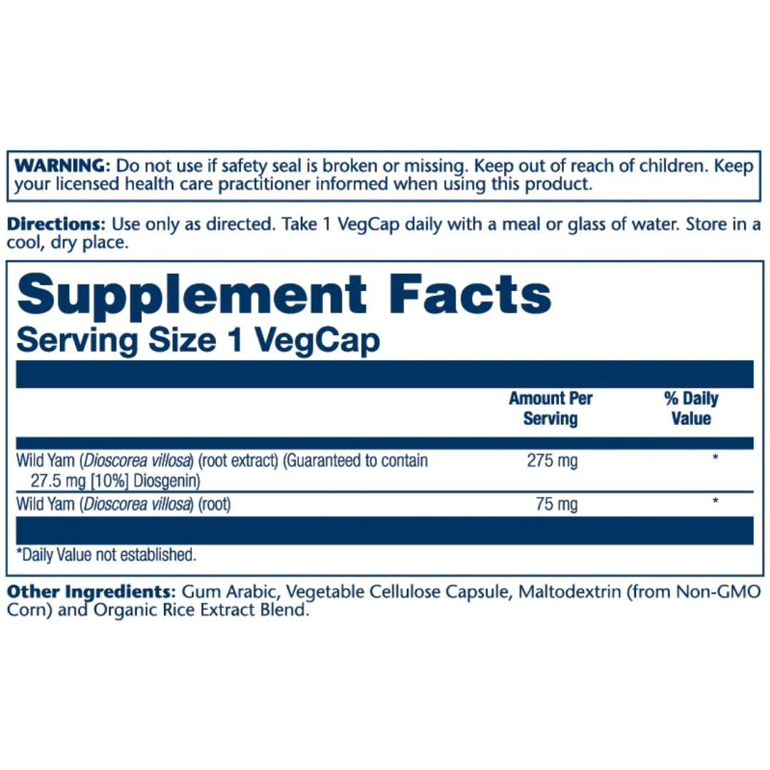 Wild Yam Root Extract 275mg - Medaid