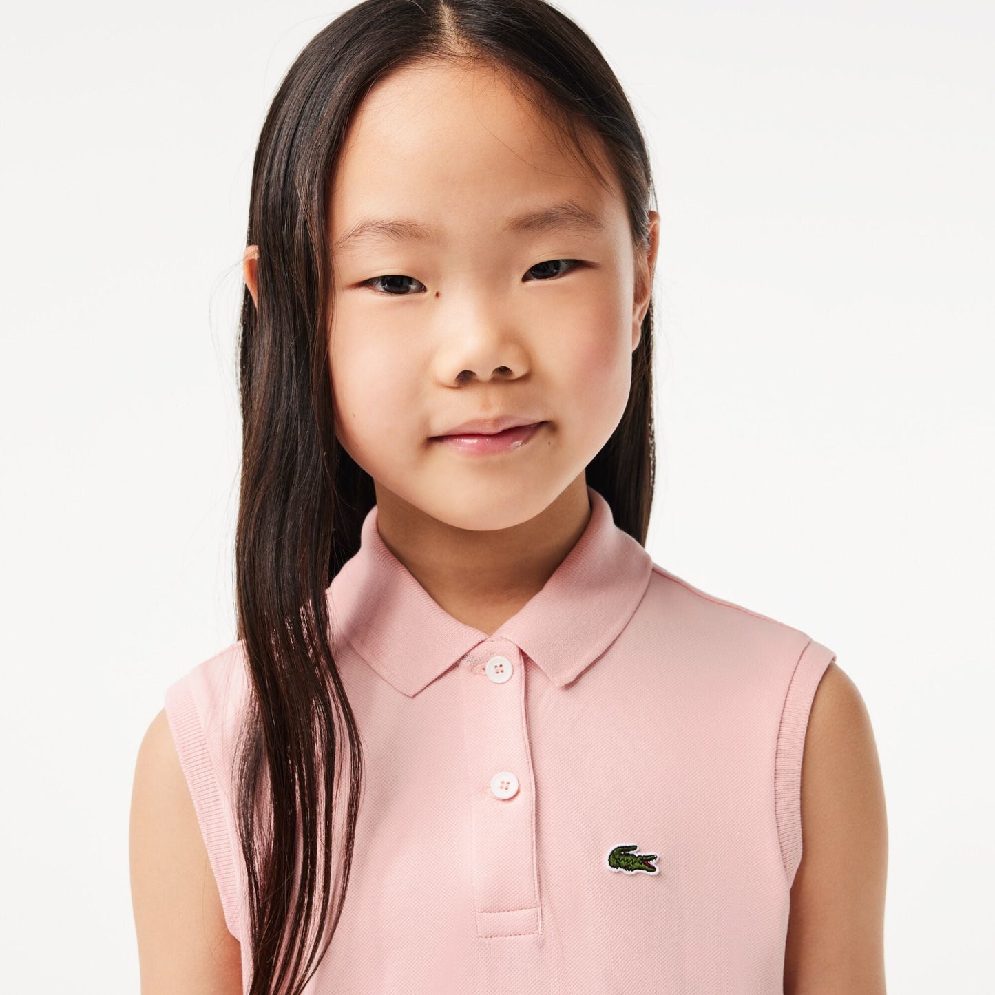 Girls’ Lacoste Fit and Flare Stretch Piqué Polo Dress - EJ5297 - Medaid International
