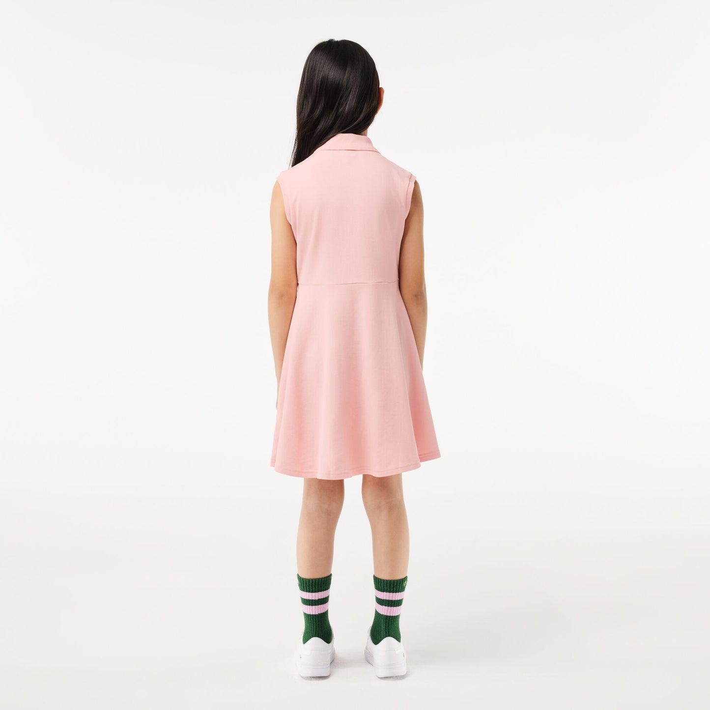 Girls’ Lacoste Fit and Flare Stretch Piqué Polo Dress - EJ5297 - Medaid International