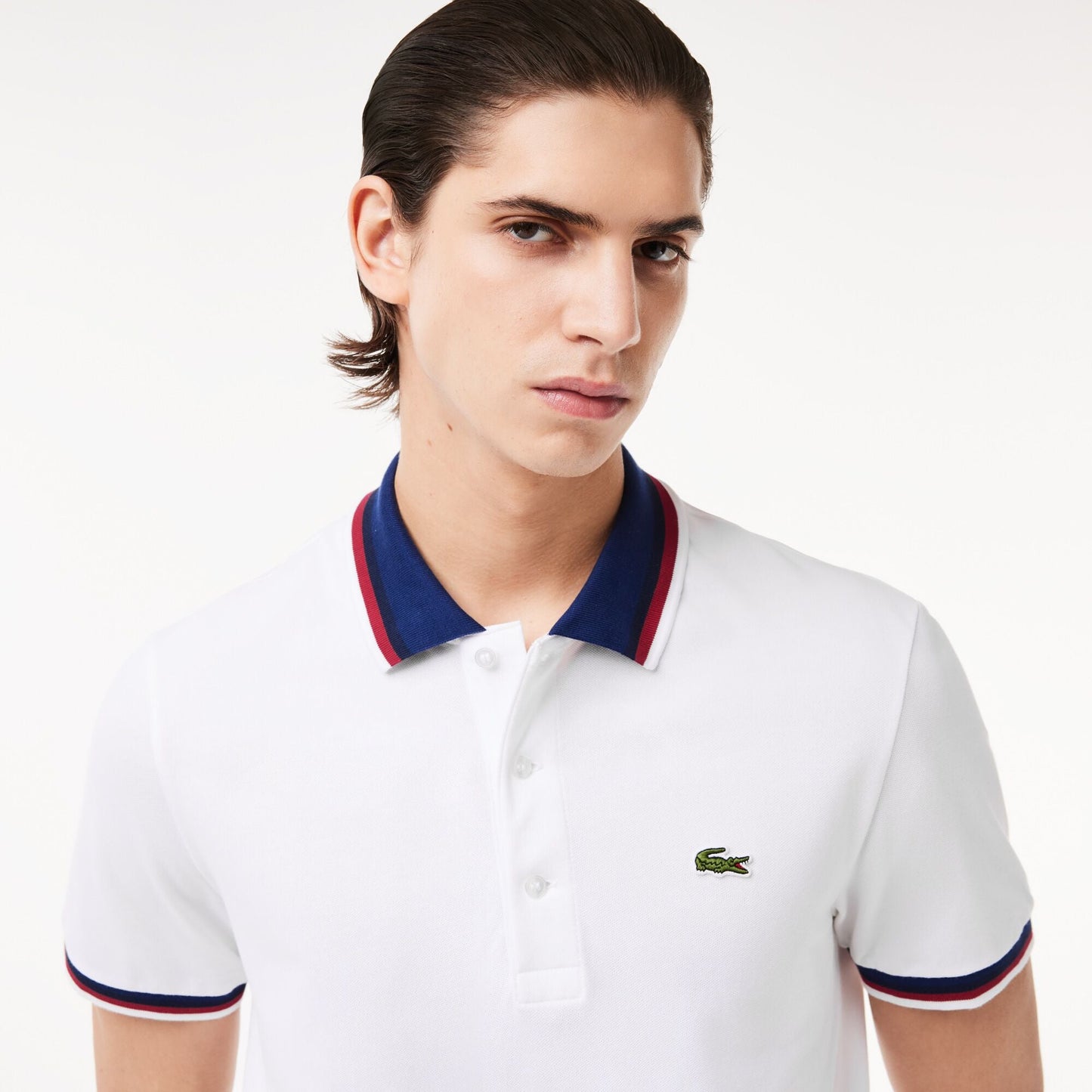 Regular Fit Stretch Cotton Piqué Contrast Collar Polo Shirt - PH3461 - Medaid International
