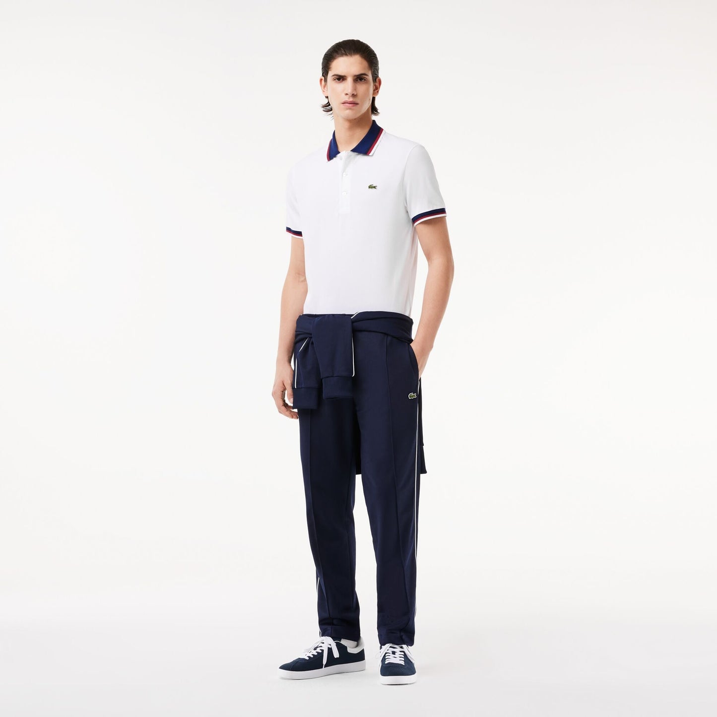 Regular Fit Stretch Cotton Piqué Contrast Collar Polo Shirt - PH3461 - Medaid International
