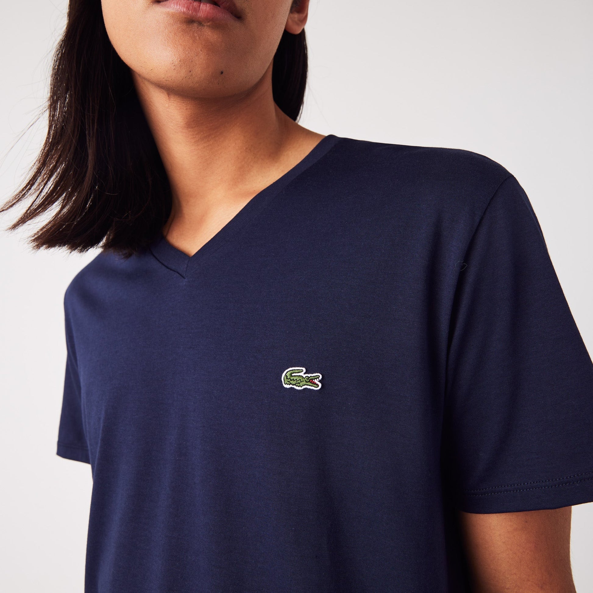 Men's V-neck Pima Cotton Jersey T-shirt - TH6710 - Medaid International