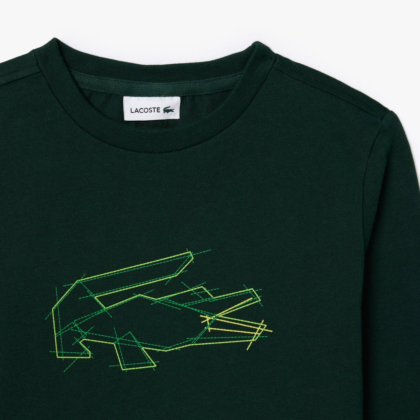 Lacoste heavy cotton crocodile graphic t-shirt tj2539 yzp - Lebanon - Medaid