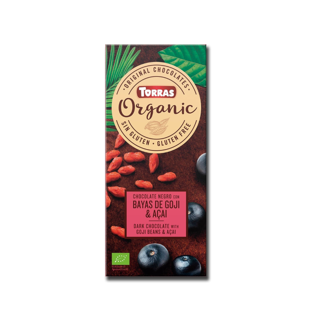 Organic Dark Chocolate With Goji Beans & Açaí