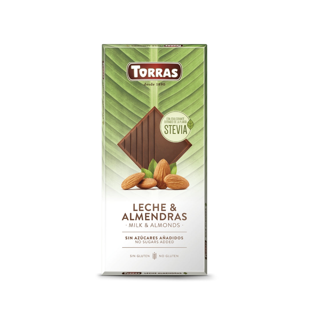 Sugar Free Milk Chocolate & Almonds With Stevia