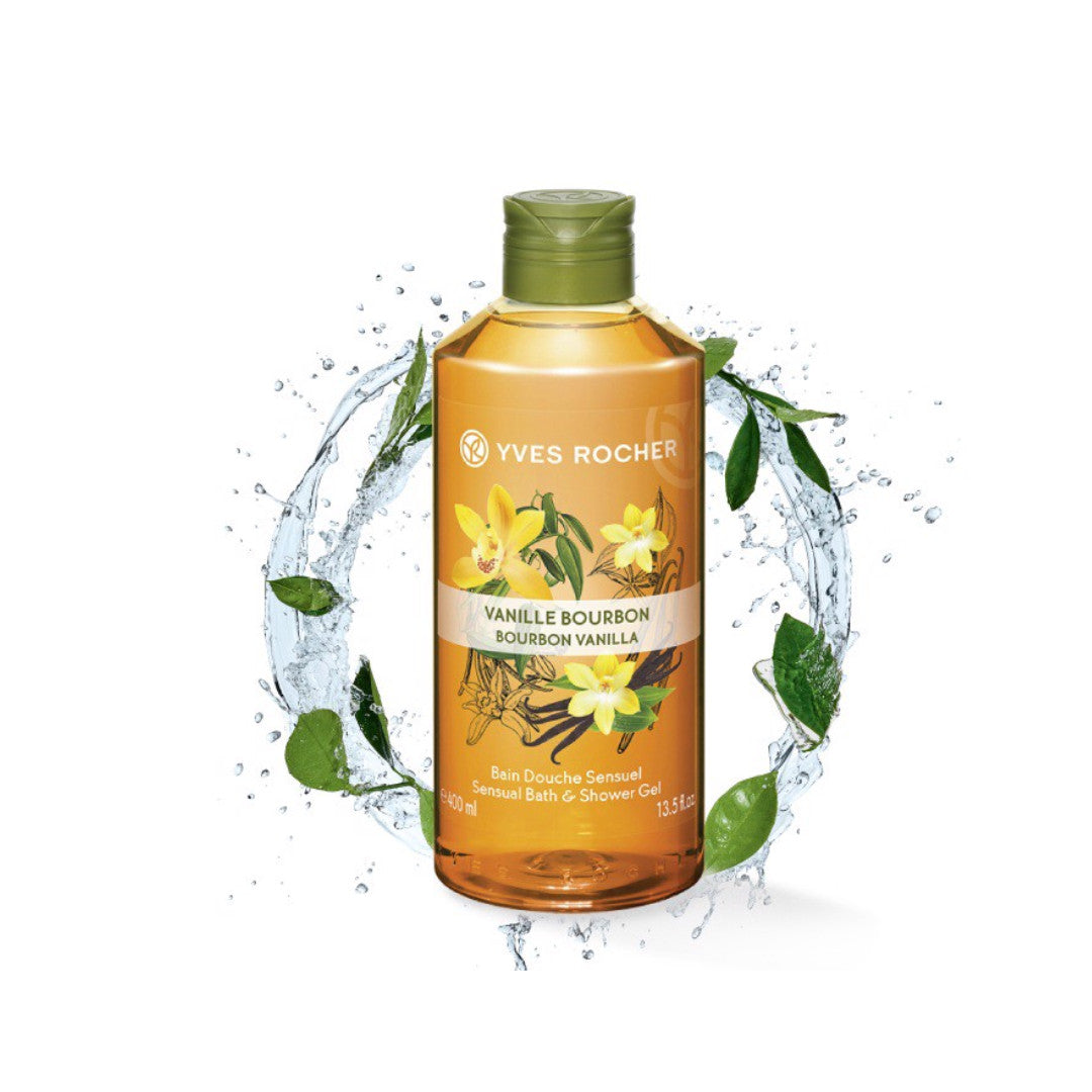 Yves Rocher Sensual Bourbon Vanilla Bath Shower Gel - Medaid