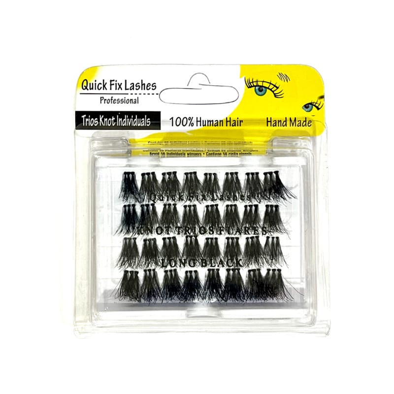 QUICK FIX TRIOS KNOT FLARE INDIVIDUALS LONG BLACK - Medaid