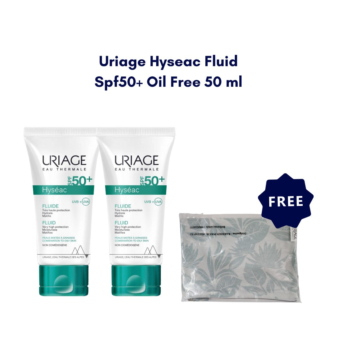 Uriage Hyseac Fluid SPF 50 Dual Kit - Medaid