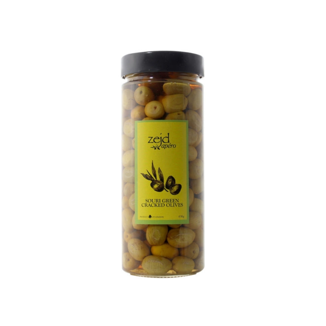 Souri Green Cracked Olives
