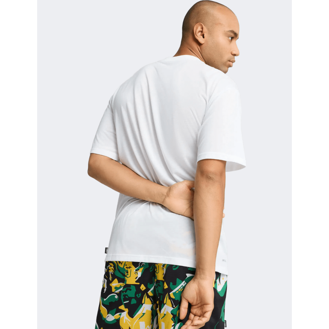 Puma Rival Rage Men Basketball T-Shirt White - Medaid International