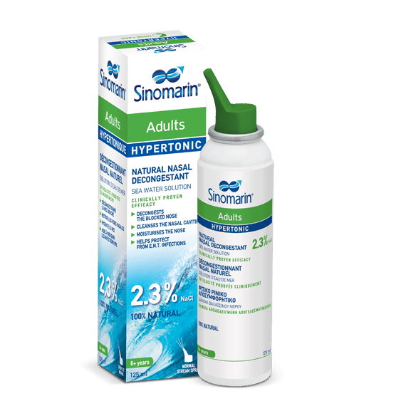 Sinomarin Hypertonic Nasal Spray Adults - 125 ml - Medaid