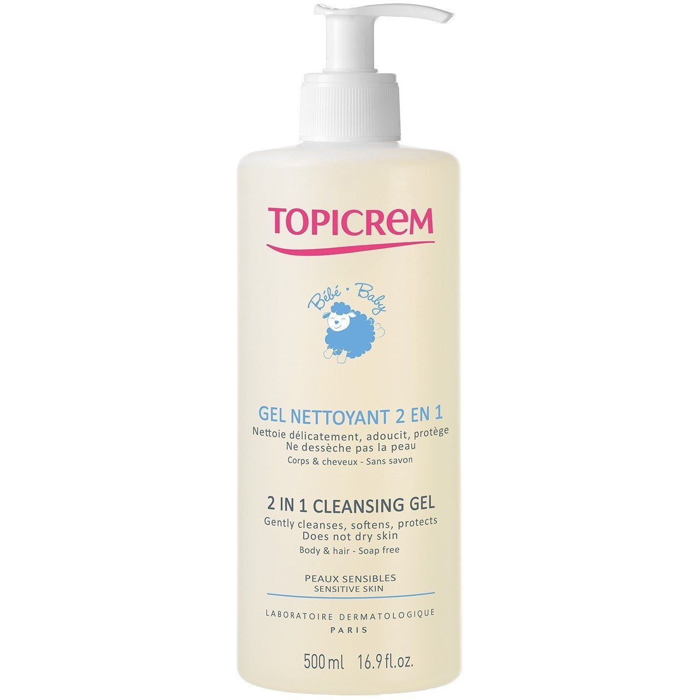 Topicrem 2 in 1 Cleansing Gel for Babies 500ml - Medaid