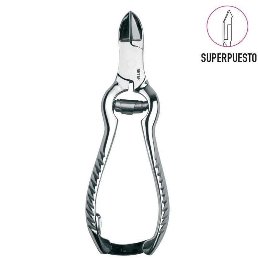 Beter Chrome Plated Pedicure Nippers With Coil Spring 13.5Cm 34044 - Medaid
