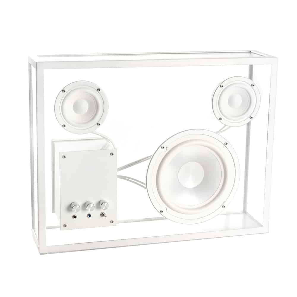 34 CM Large Tempered Glass Speaker with AUX Portable Speaker - Medaid