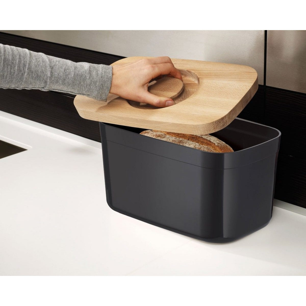 Joseph Joseph Bread Bin with Bamboo Lid - Medaid