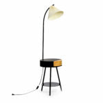 160 CM, Coffee Table Floor Lamp with Drawer and Shelf for Living Room Bedside - Medaid