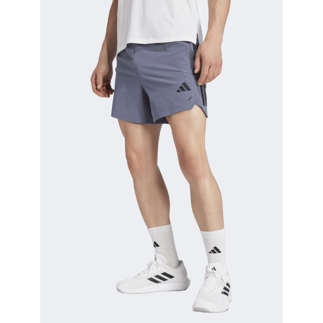 Adidas Power 3 Stripes Men Training Short Onix - Medaid