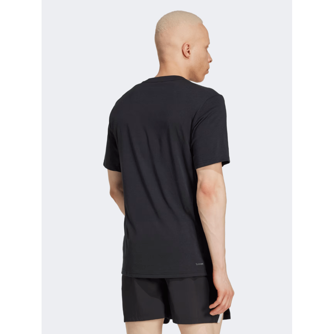 Adidas Box Logo Men Training T-Shirt Black - Medaid