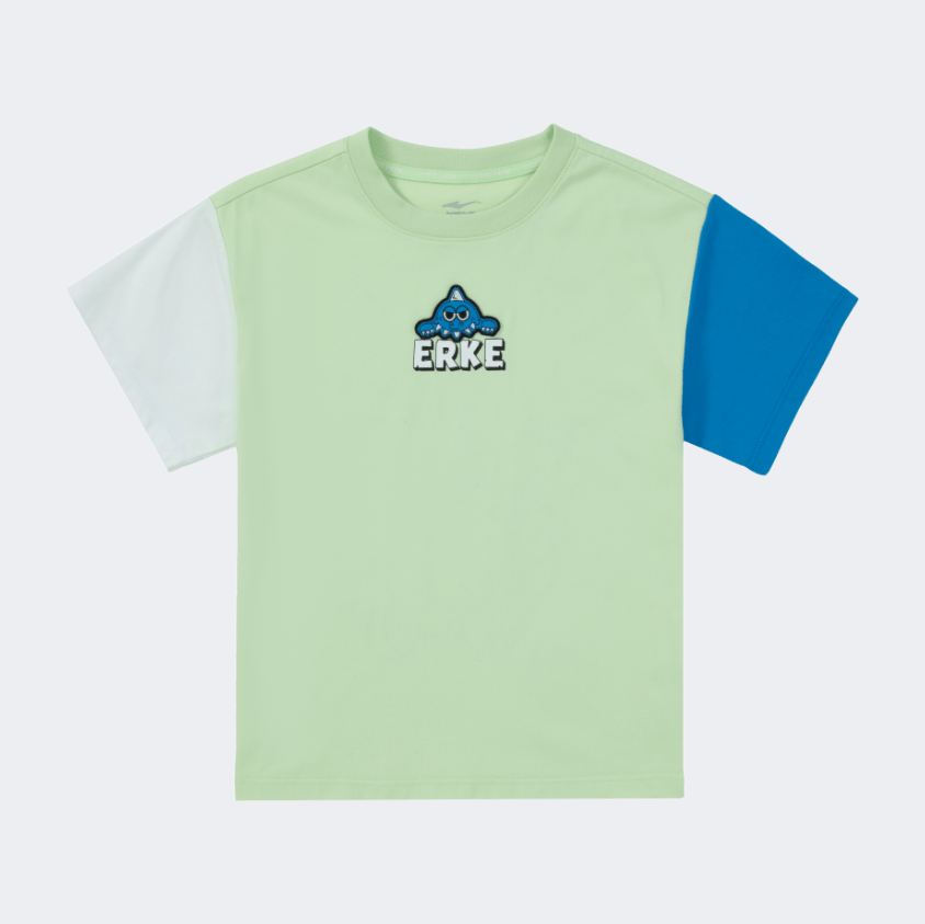 Erke Infant-Boys Lifestyle T-Shirt Light Green - Medaid International