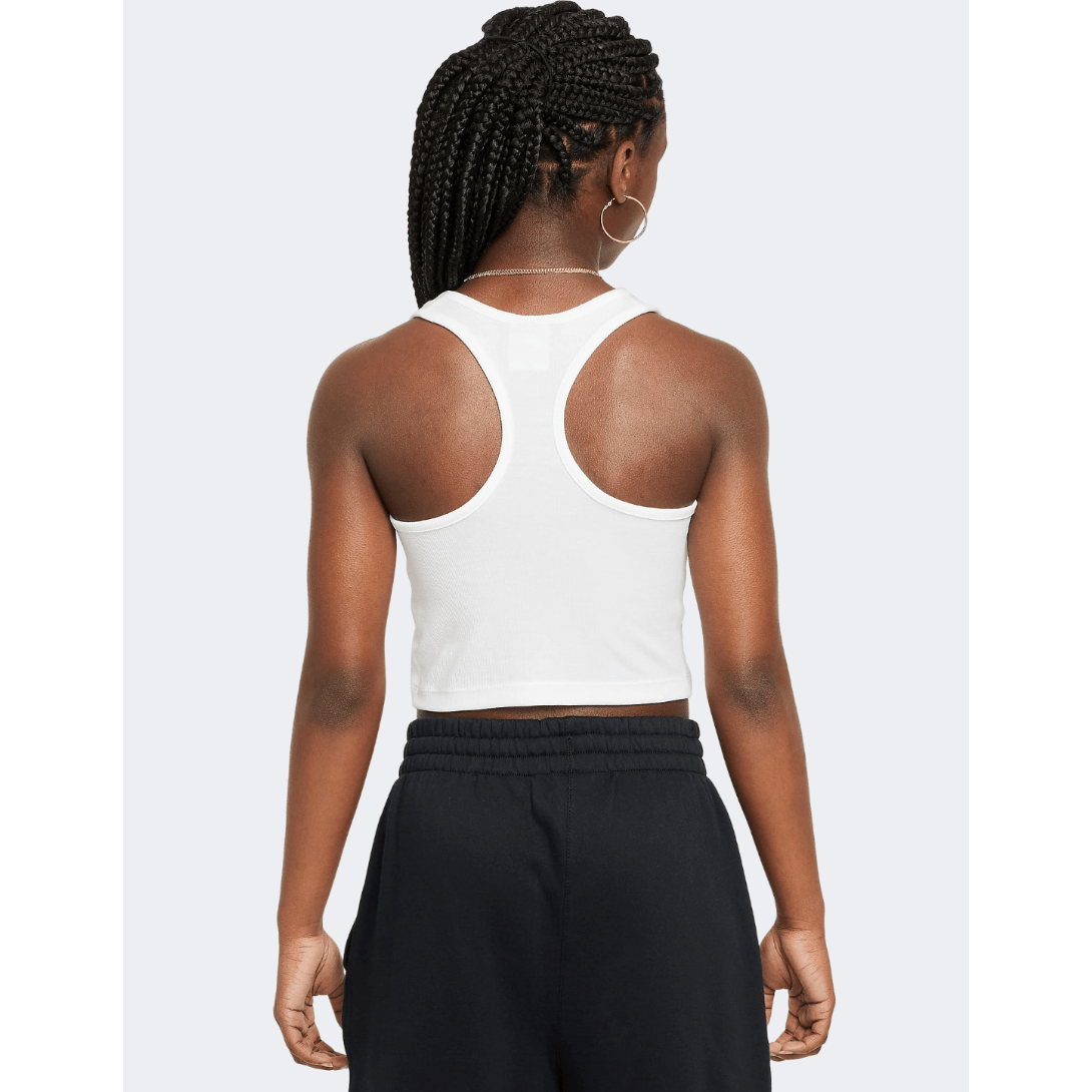 Nike Sportswear Rib Girls Lifestyle Tank White - Medaid