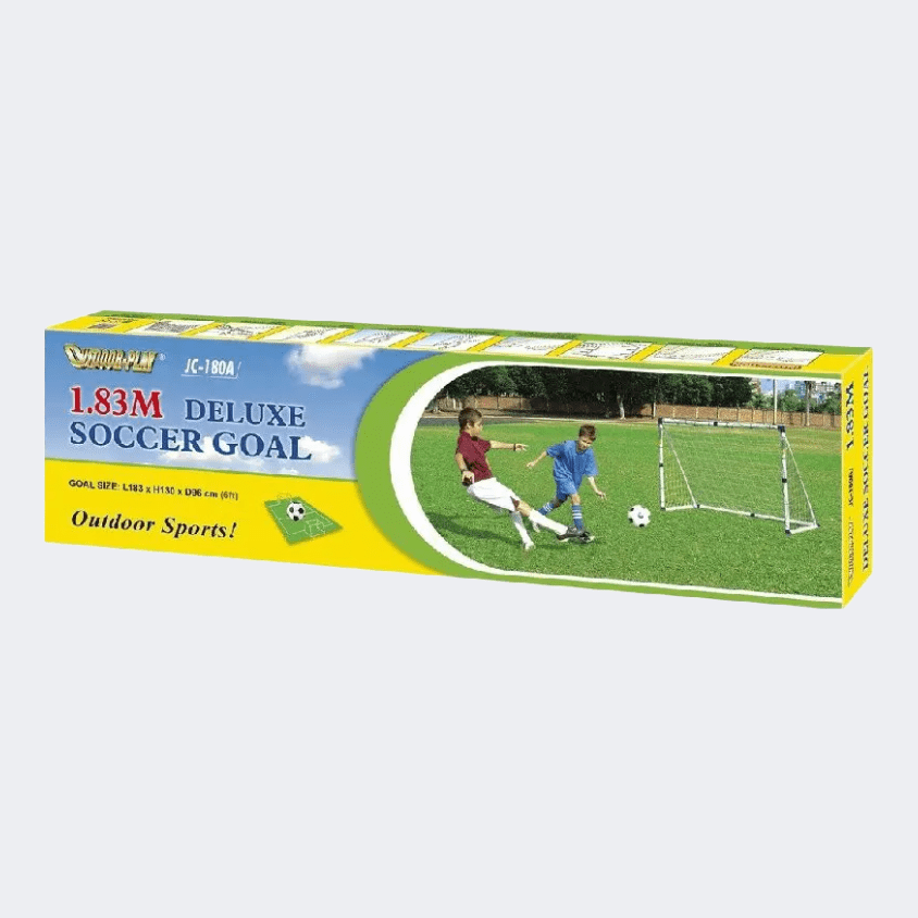 Outdoor Play Co.Ltd Deluxe Goal Outdoor Goal White/Blue - Medaid