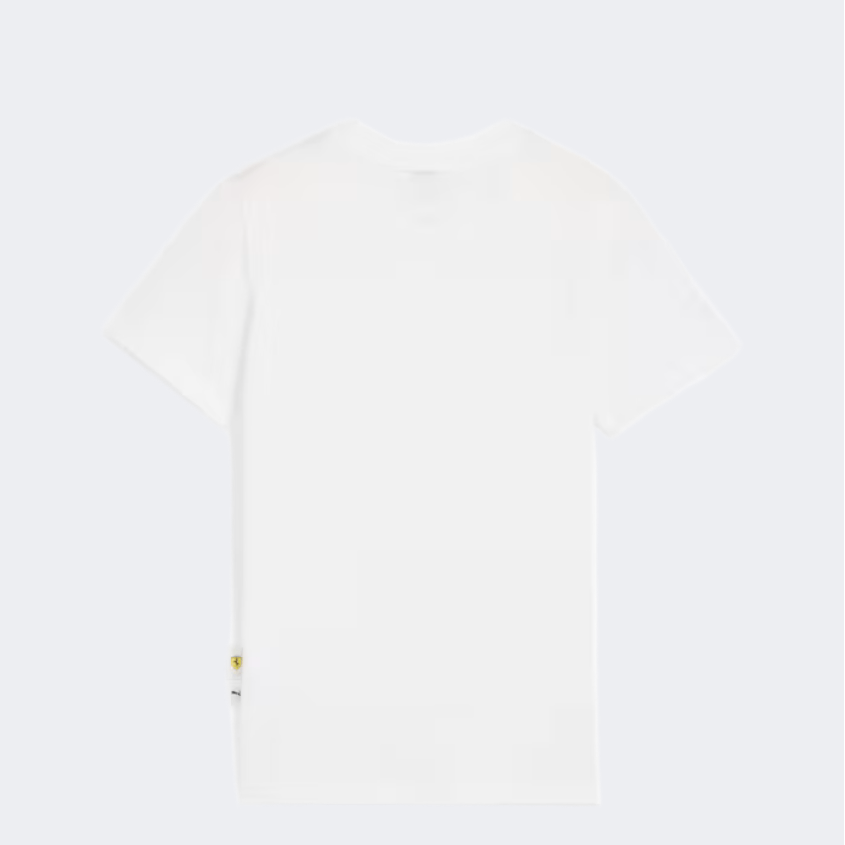 Puma Scuderia Ferrari Race Boys Lifestyle T-Shirt White - Medaid