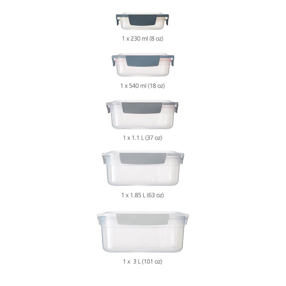 Joseph Joseph Nest Lock Multi-size Container Set - Sky - Medaid