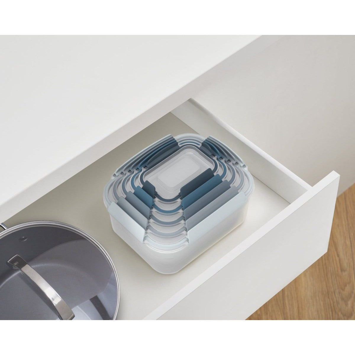 Joseph Joseph Nest Lock Multi-size Container Set - Sky - Medaid
