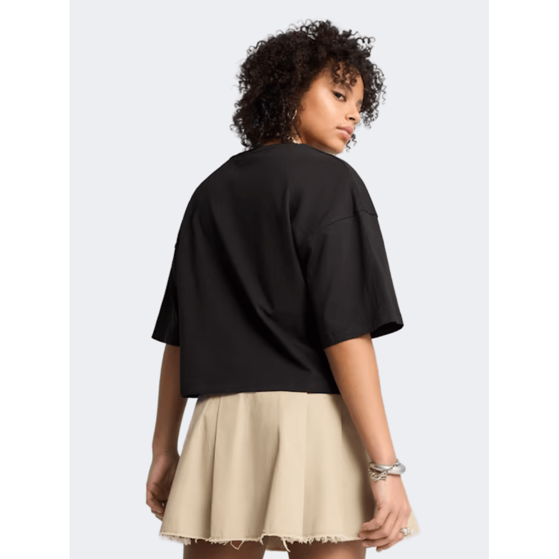 Puma Leo Luxe Women Lifestyle T-Shirt Black - Medaid