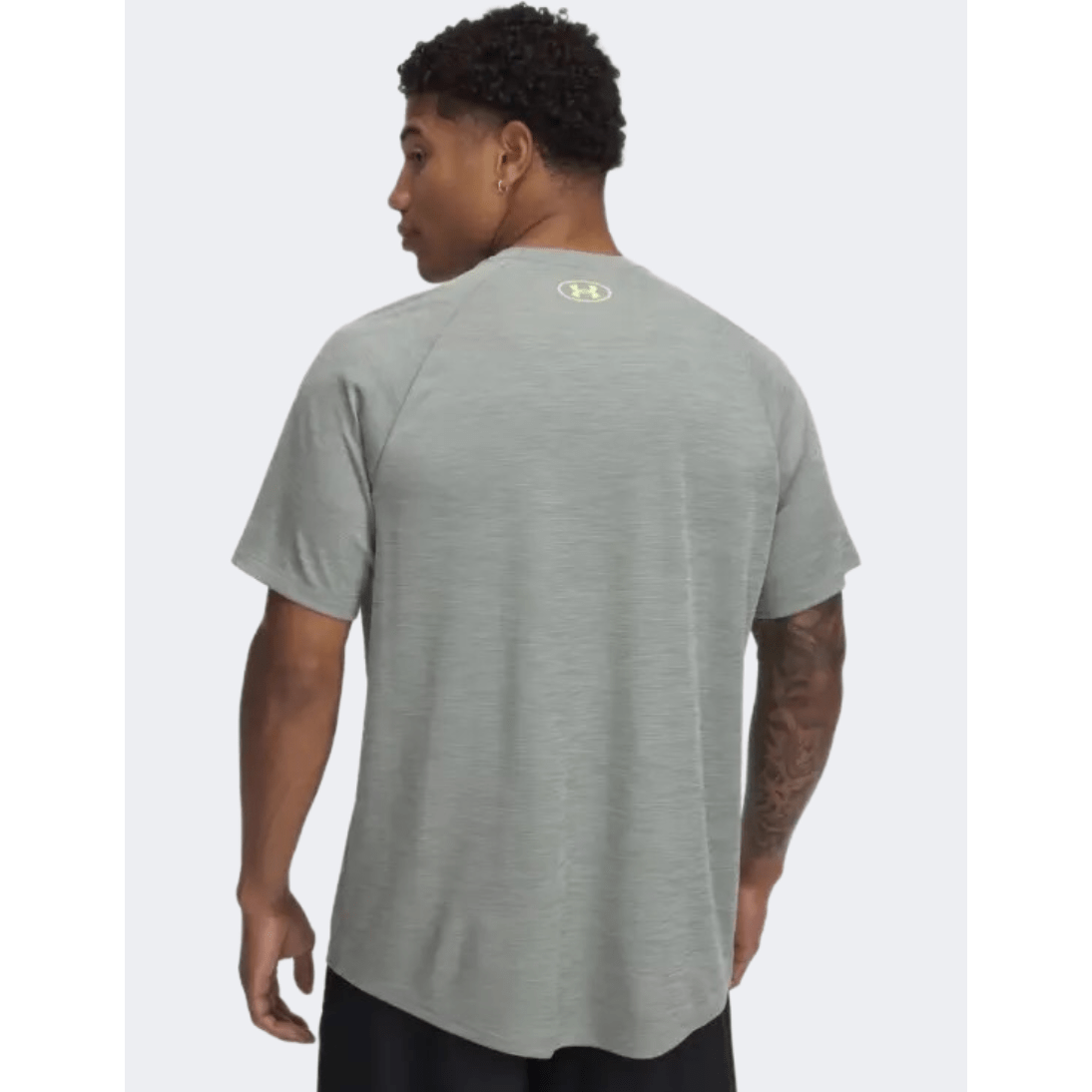 Under Armour Tech Textured Men Training T-Shirt Silica/Hydro Green - Medaid