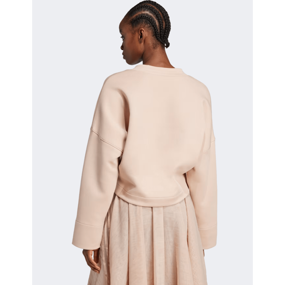 Adidas Deep V Women Original Sweatshirt Ash Pearl - Medaid