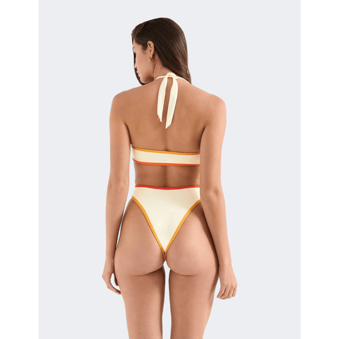 Oneone Marlen Cheeky Women Beach Monokini Sunset Dreams White - Medaid