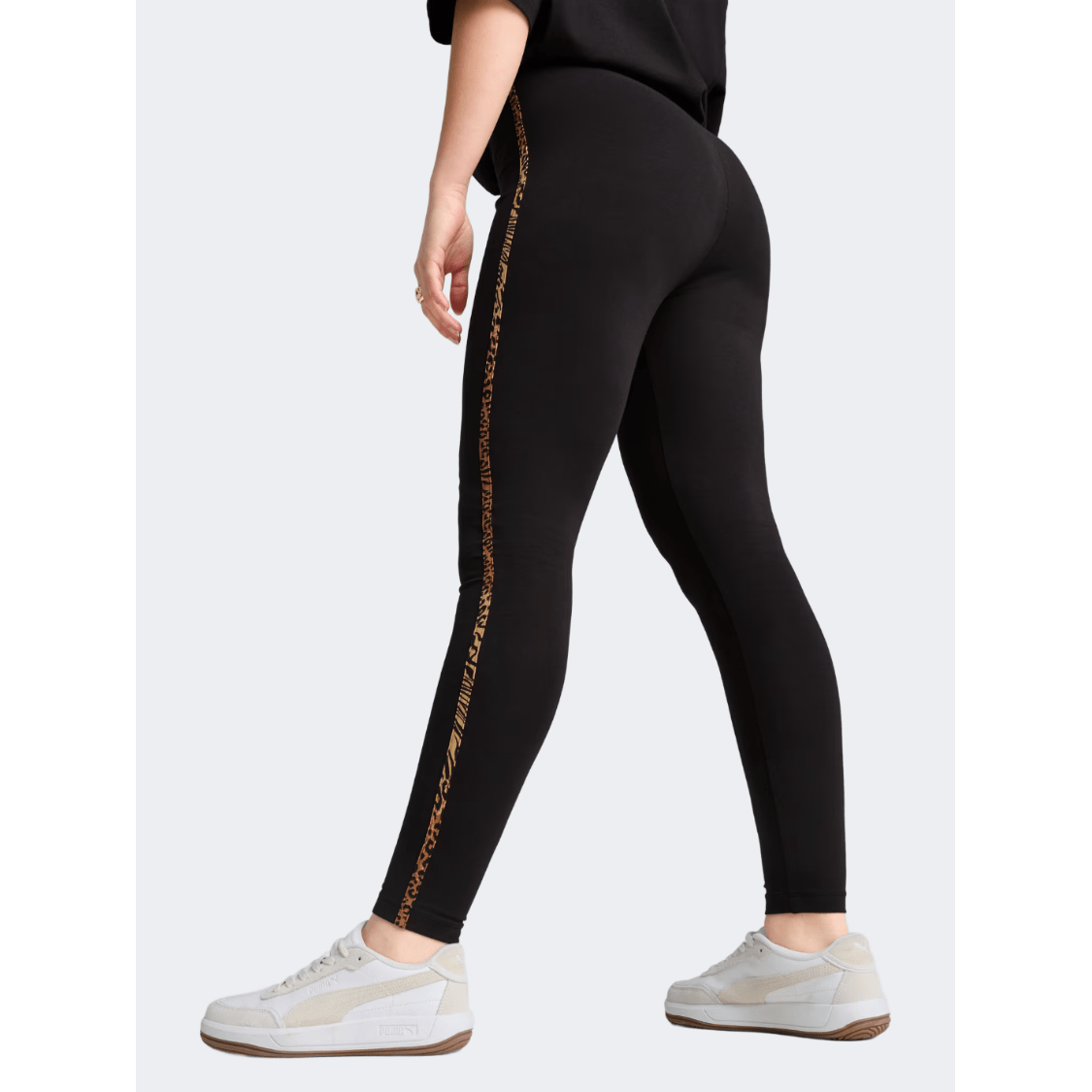 Puma Essentials Graphic Animal Women Lifestyle Tight Black - Medaid International