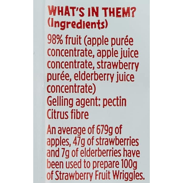 Kiddylicious Strawberry Wriggles - Delicious Real Fruit Treat for Kids - Suitable for 12+ Months - Medaid - Lebanon