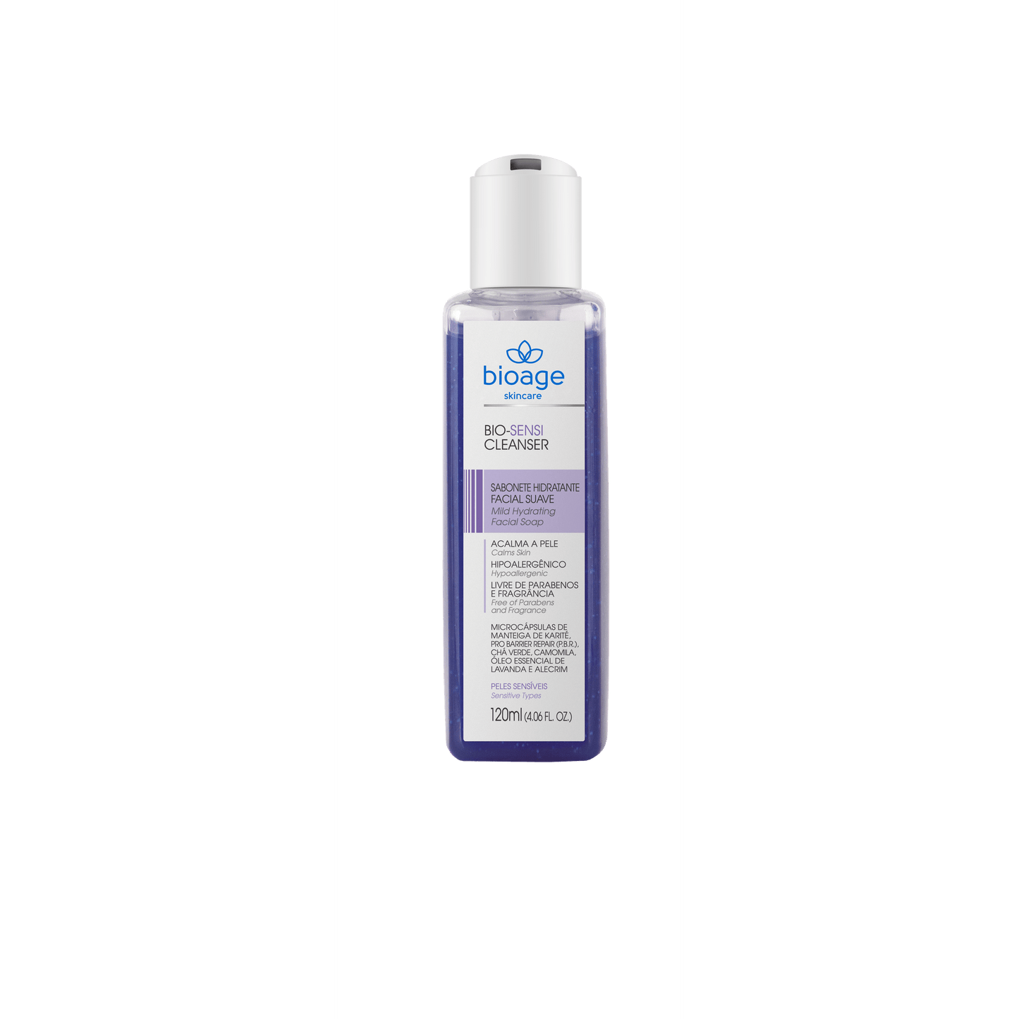 Bioage Cleanser for Sensitive Skin - Bio-Sensi Mild Hydrating Facial Soap - Medaid - Lebanon