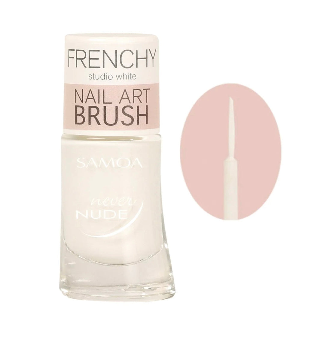 Samoa Frenchy Studio White - Nail Art Brush Nail Polish - Medaid