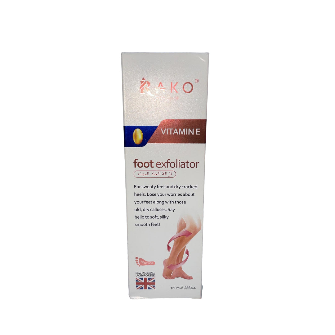 RAKO VITAMIN E FOOT EXFOLIATOR 150ML - Medaid