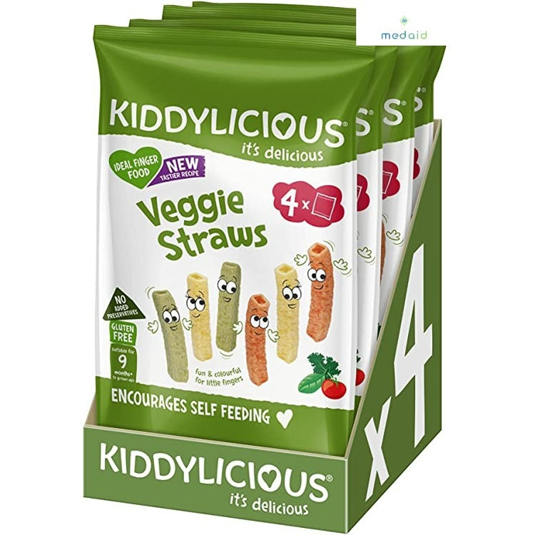 Kiddylicious Veggie Straws - 16 Packs (4x4x12g) - Medaid