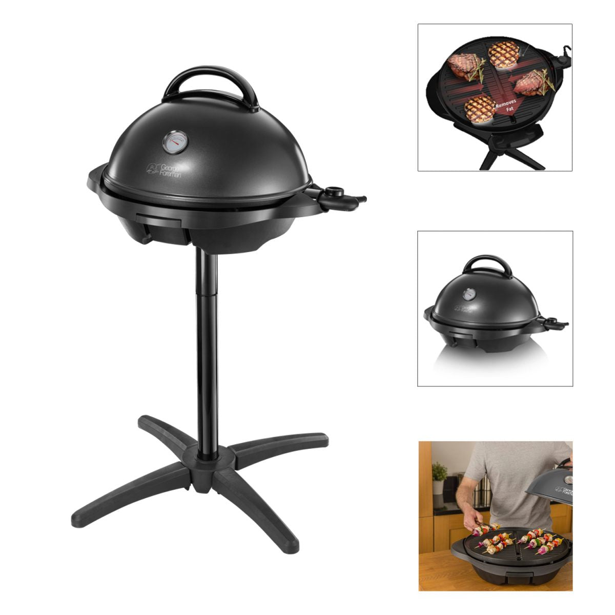 Russell Hobbs George Foreman Indoor & Outdoor Grill.( Removable Stand ) - Medaid