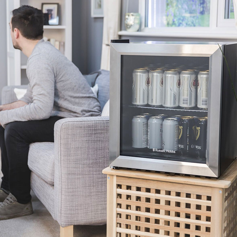Russell Hobbs Stainless Steel Glass Door Wine Cooler - Medaid