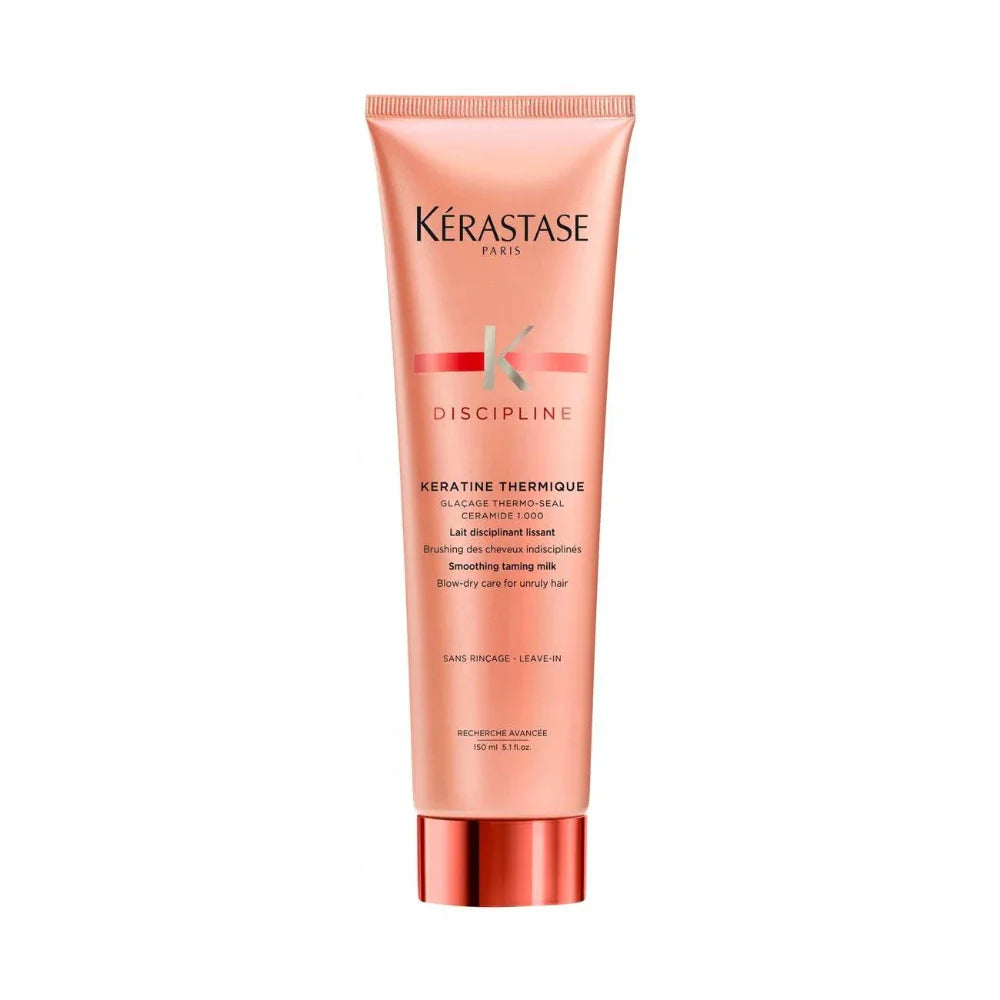 Discipline Keratine Thermique Smoothing Taming Milk - Blow-Dry Care for Unruly Hair - Leave-In - Medaid International
